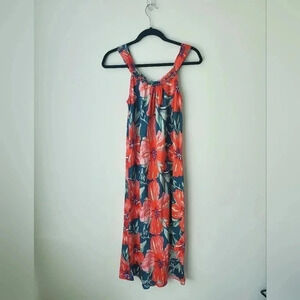 Wintersilks  100% silk floral robe dress